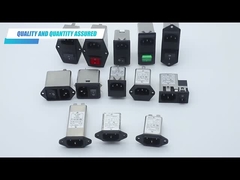 250 V, 10 A Jednofazowe gniazdo wlotowe IEC Filtr wejścia zasilania, filtr EMI linii energetycznej Długa żywotność