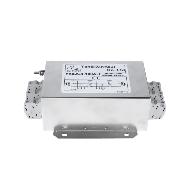 100A YX82G4 Servo Control Cabinet EMI Filter Trójfazowy Trójprzewodowy Filter Terminal Block