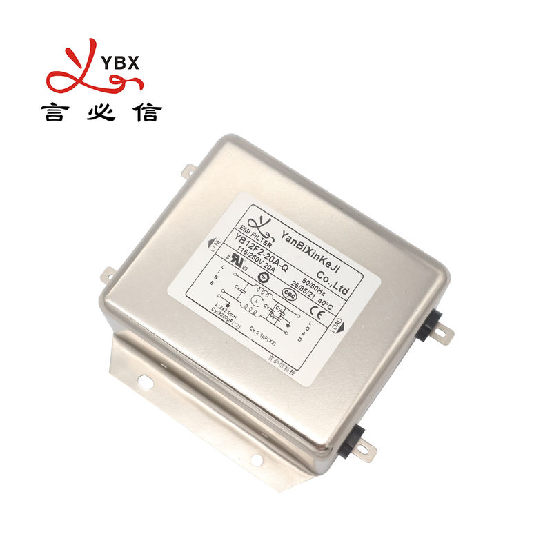 20A 250V dolnoprzepustowy filtr EMI jednofazowy filtr zasilania do serwomotoru